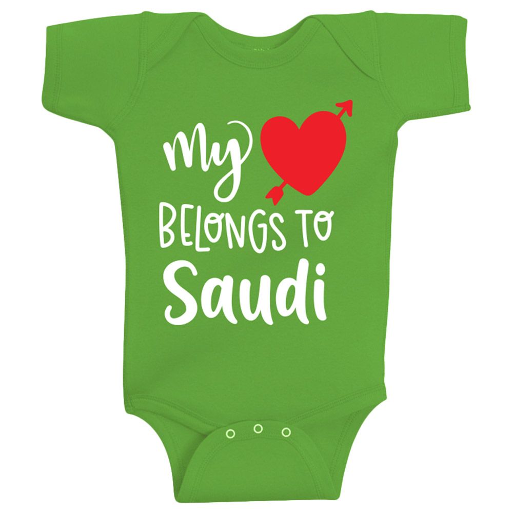 Twinkle Hands - My Hear Belongs To Saudi Onesie Green