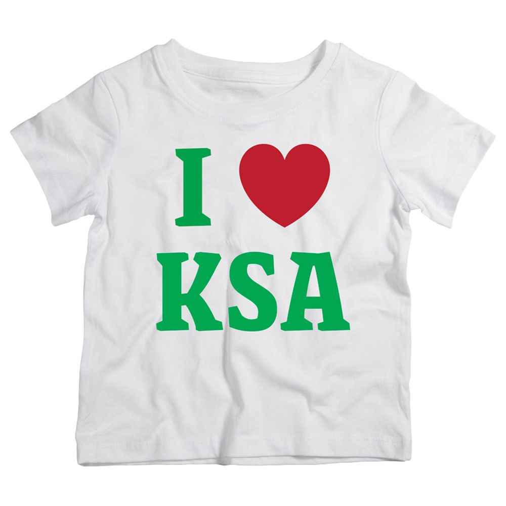 Twinkle Hands - I Love KSA White T-Shirt