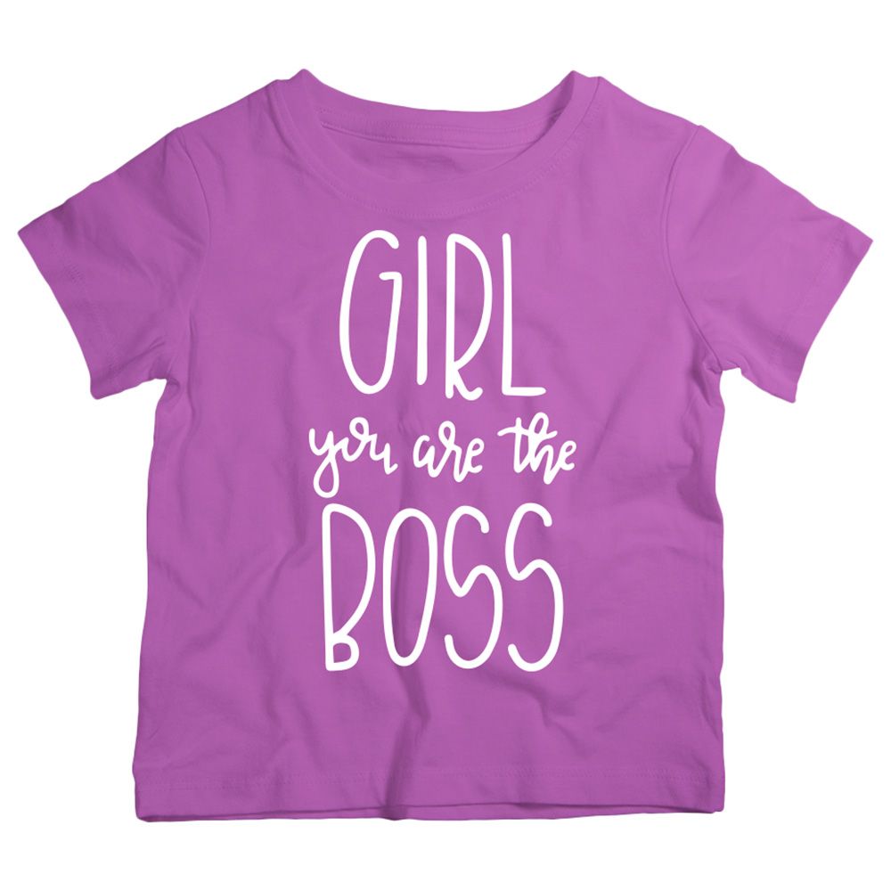 Twinkle Hands - Girl You Are The Boss T-Shirt - Purple