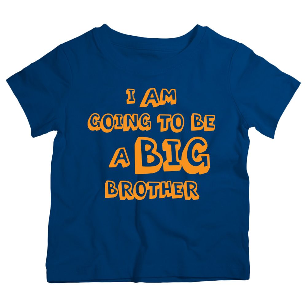 Twinkle Hands I Am Going To Be A Big Brother T-Shirt - Navy