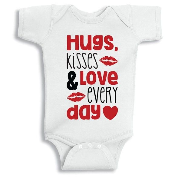 Twinkle Hands - Hugs And Kisses Baby Onesie