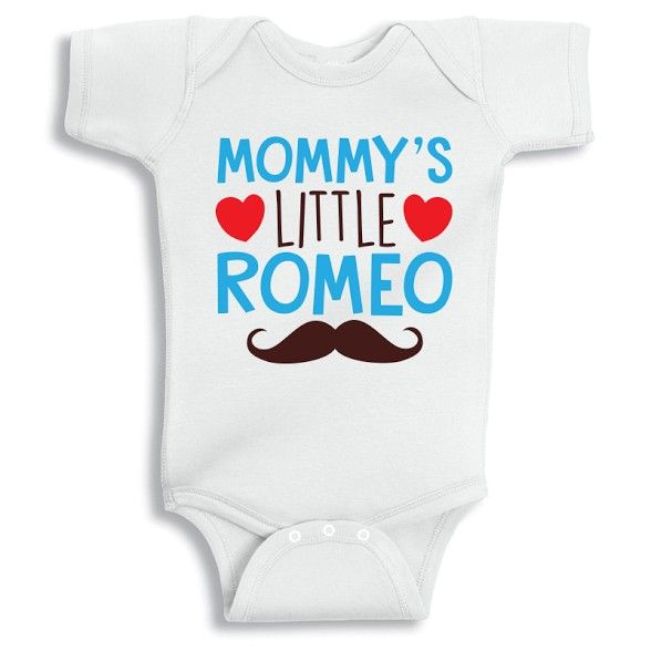 Twinkle Hands - Mommy's Little Romeo Baby Onesie