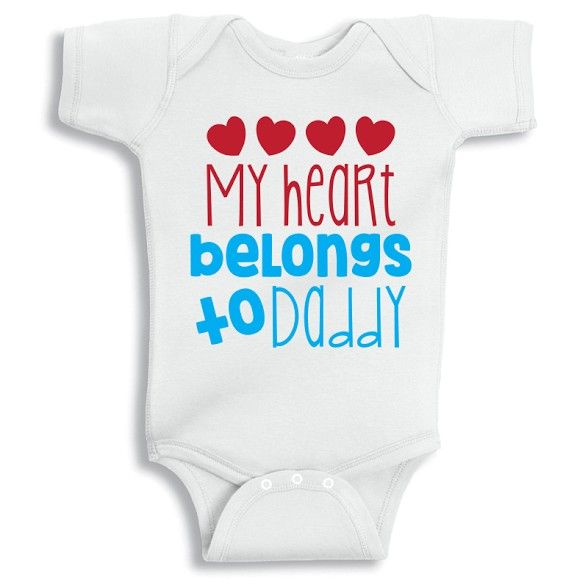 Twinkle Hands - My Heart Belongs To Daddy, Baby Onesie