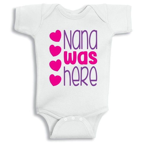 Twinkle Hands - Nana Was Here Baby Onesie