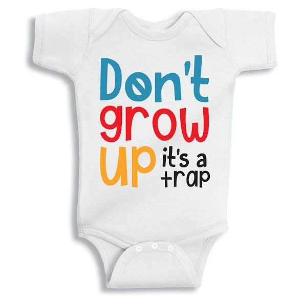 Twinkle Hands - Don’t Grow Up It’s a Trap Baby Onesie