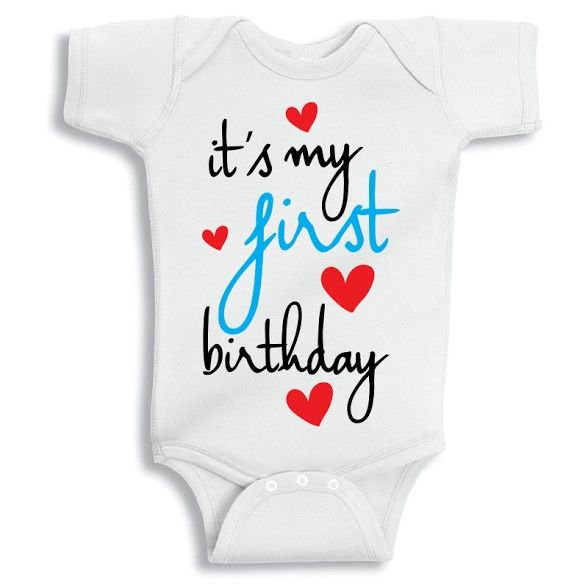 Twinkle Hands - It's my First Birthday Baby Onesie