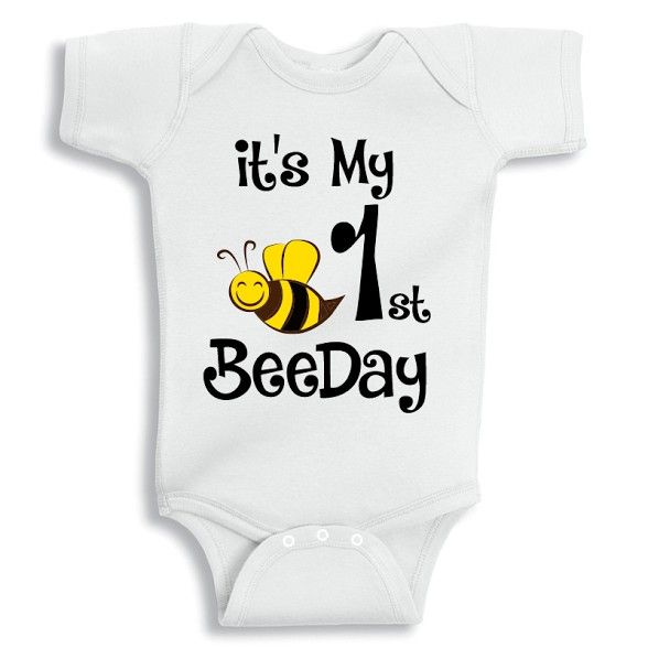 Twinkle Hands - It's my First Beeday Baby Onesie