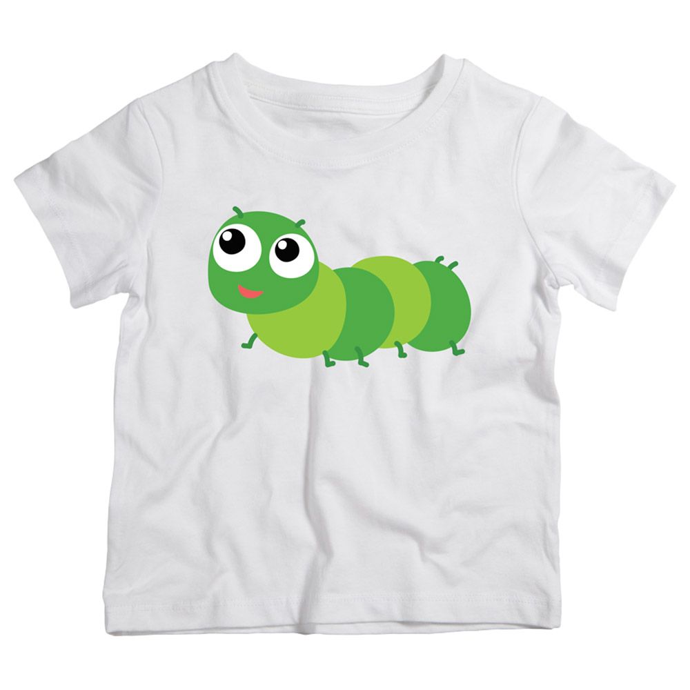 Twinkle Hands - The Cute Caterpillar T-Shirt - White