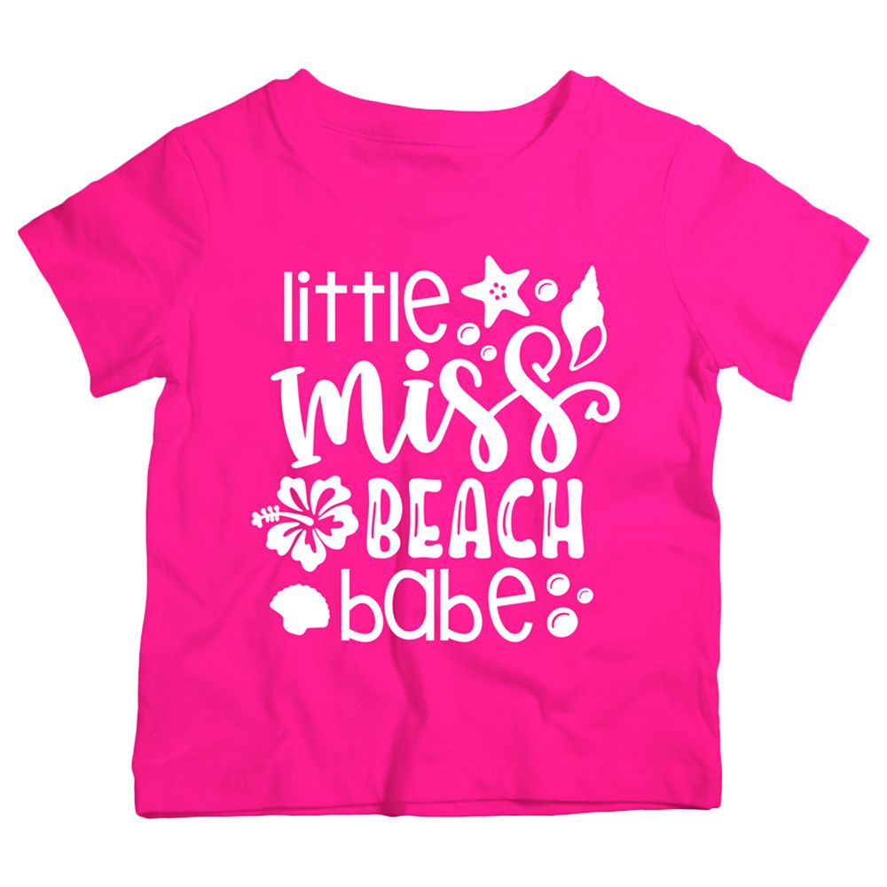 Twinkle Hands - Little Miss Beach Babe T-Shirt - Pink