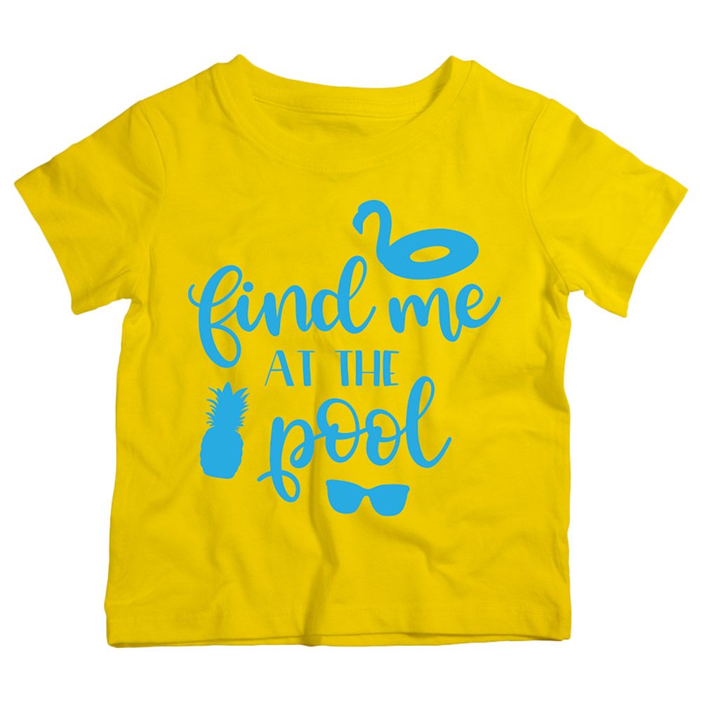 Twinkle Hands - Find Me At The Pool T-Shirt - Yellow