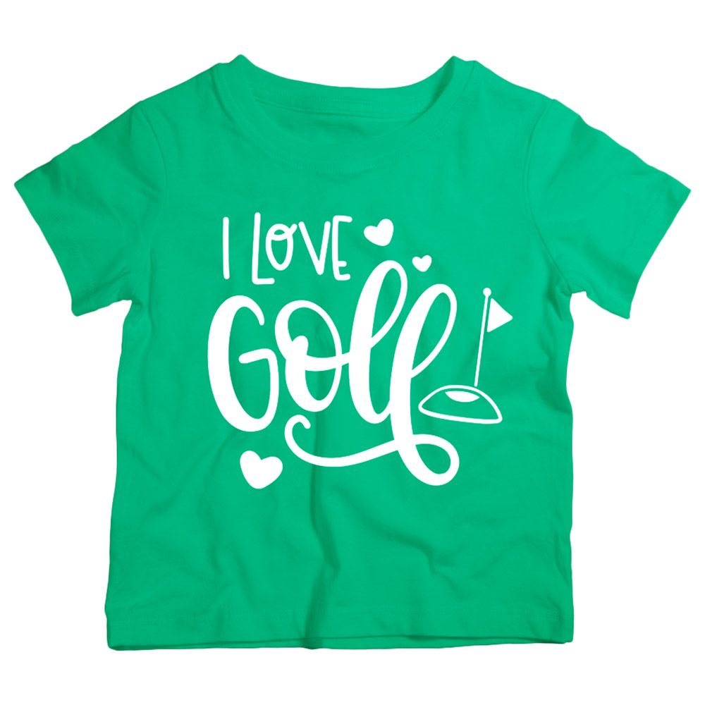 Twinkle Hands - I Love Golf T-Shirt - Green