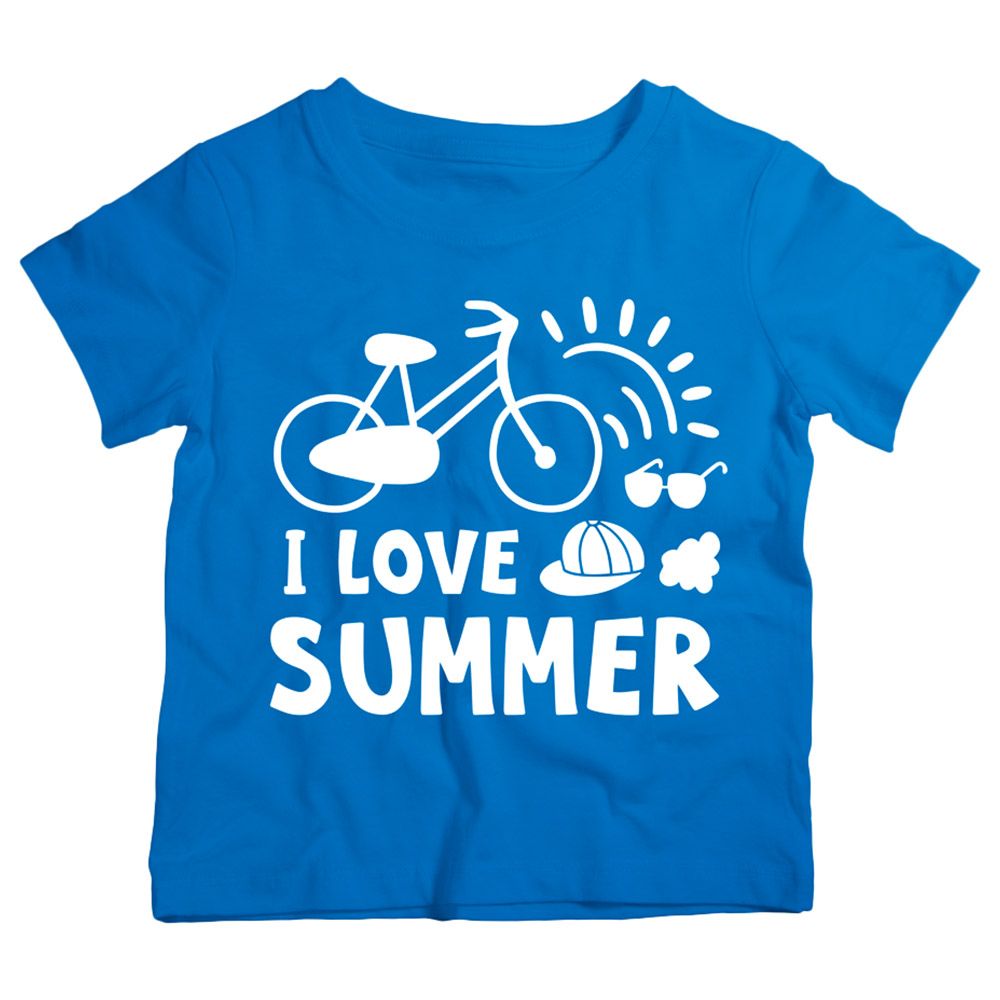 Twinkle Hands - I Love Summer T-Shirt - Blue