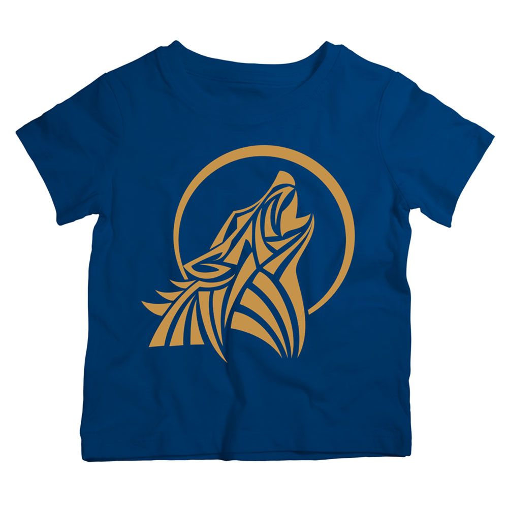 Twinkle Hands - Golden Wolf T-Shirt - Navy