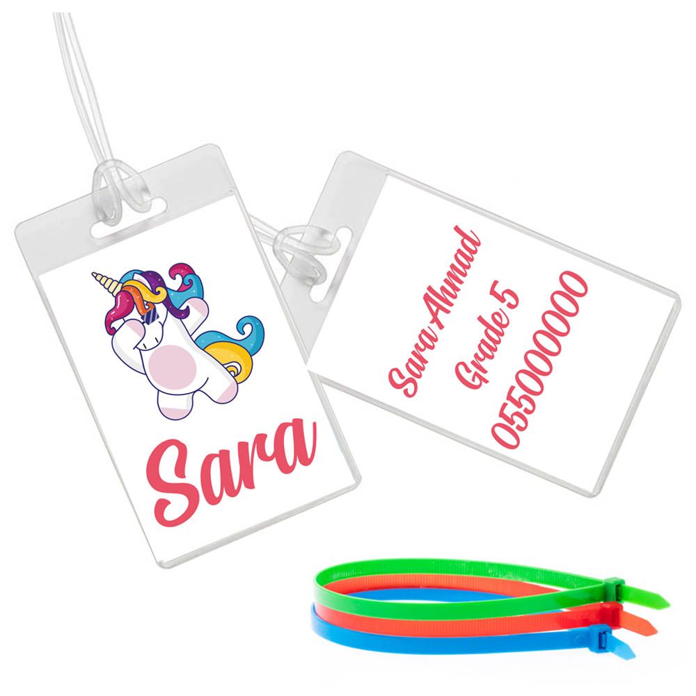 Twinkle Hands - Party Unicorn Luggage Tag