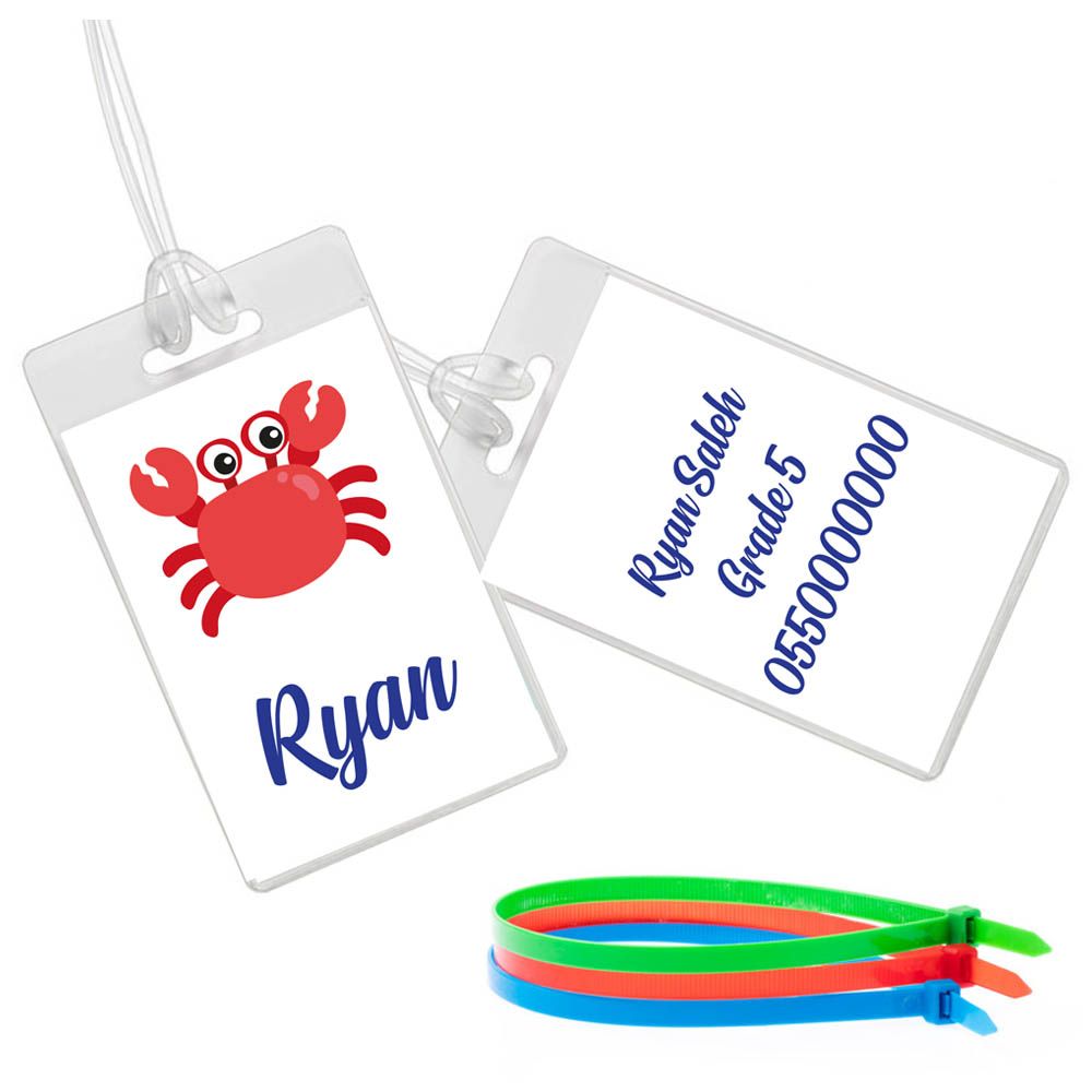 Twinkle Hands - Crab Luggage Tag 151724