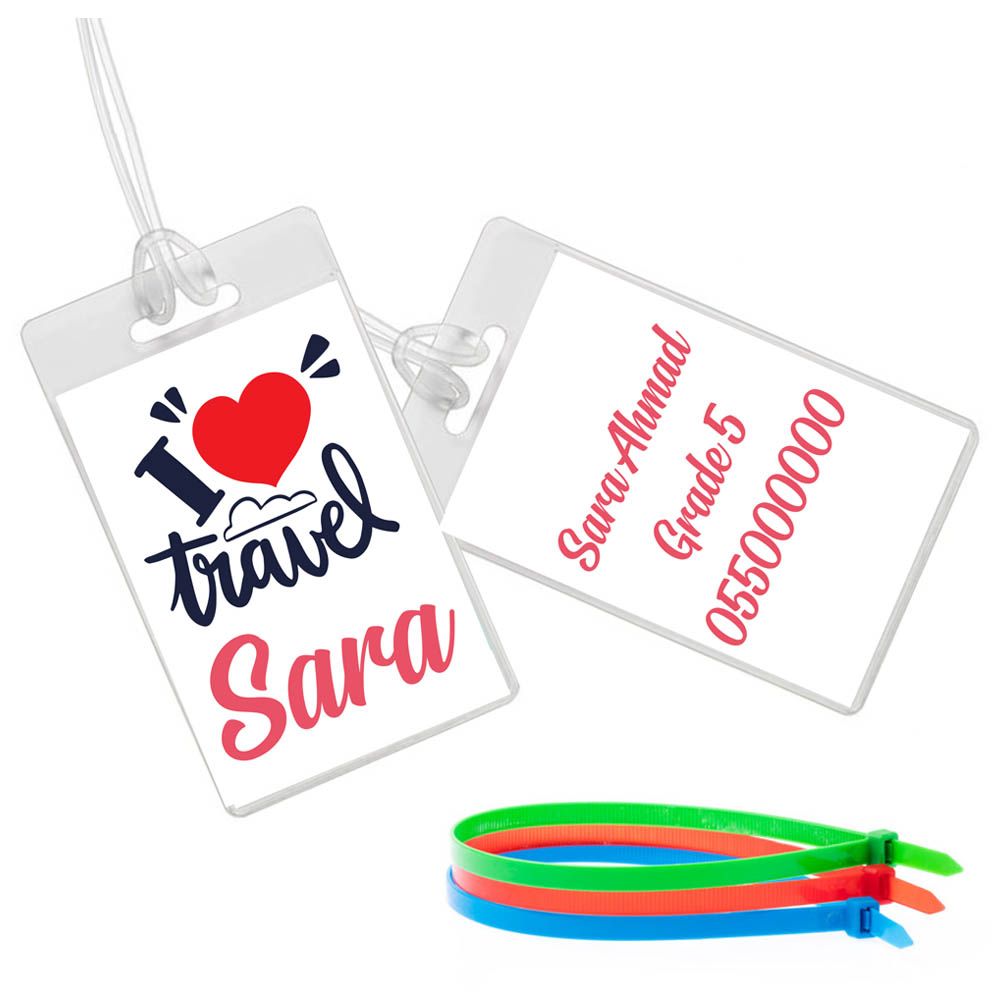 Twinkle Hands - I love Travel Luggage Tag