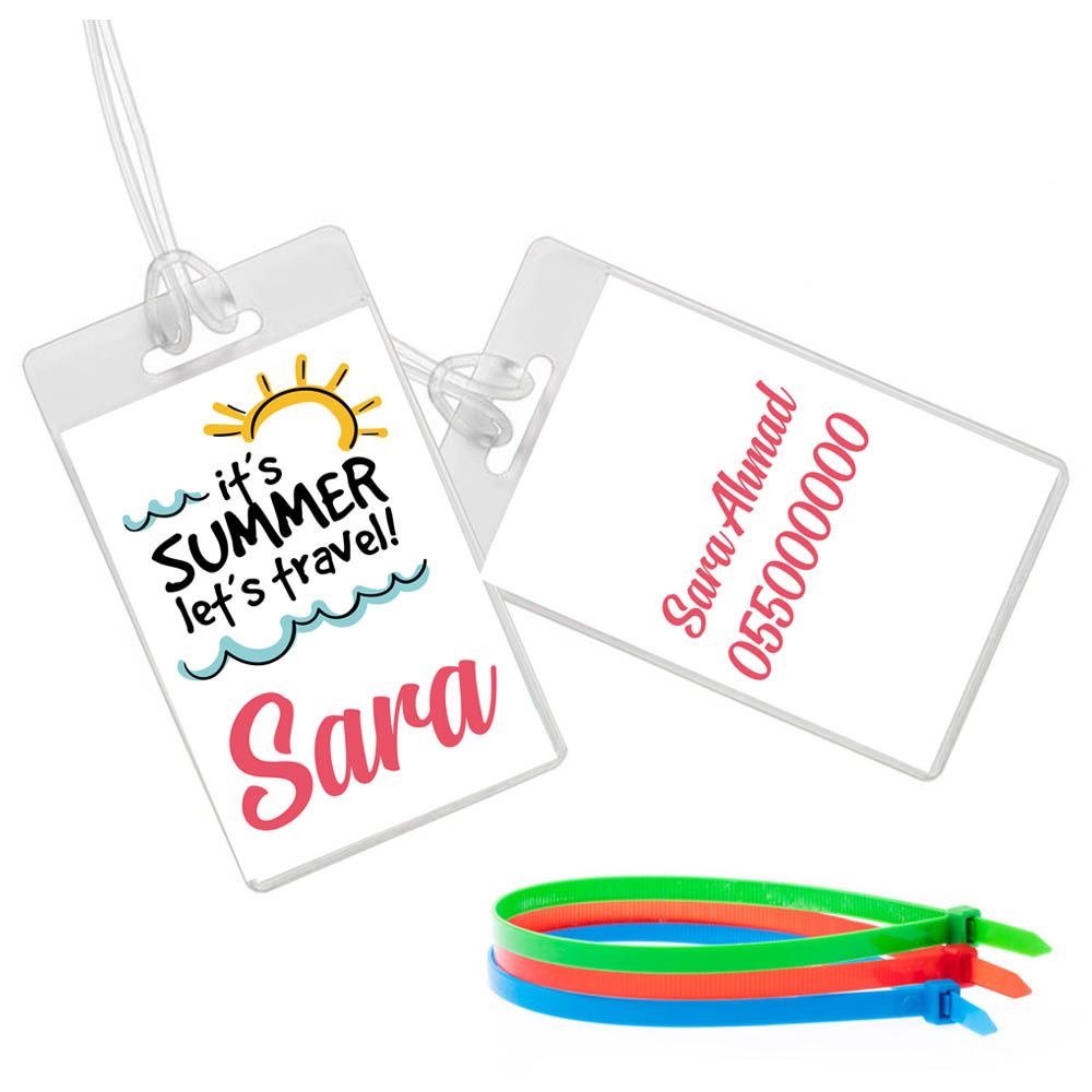 Twinkle Hands - Its summer let's travel Luggage Tag