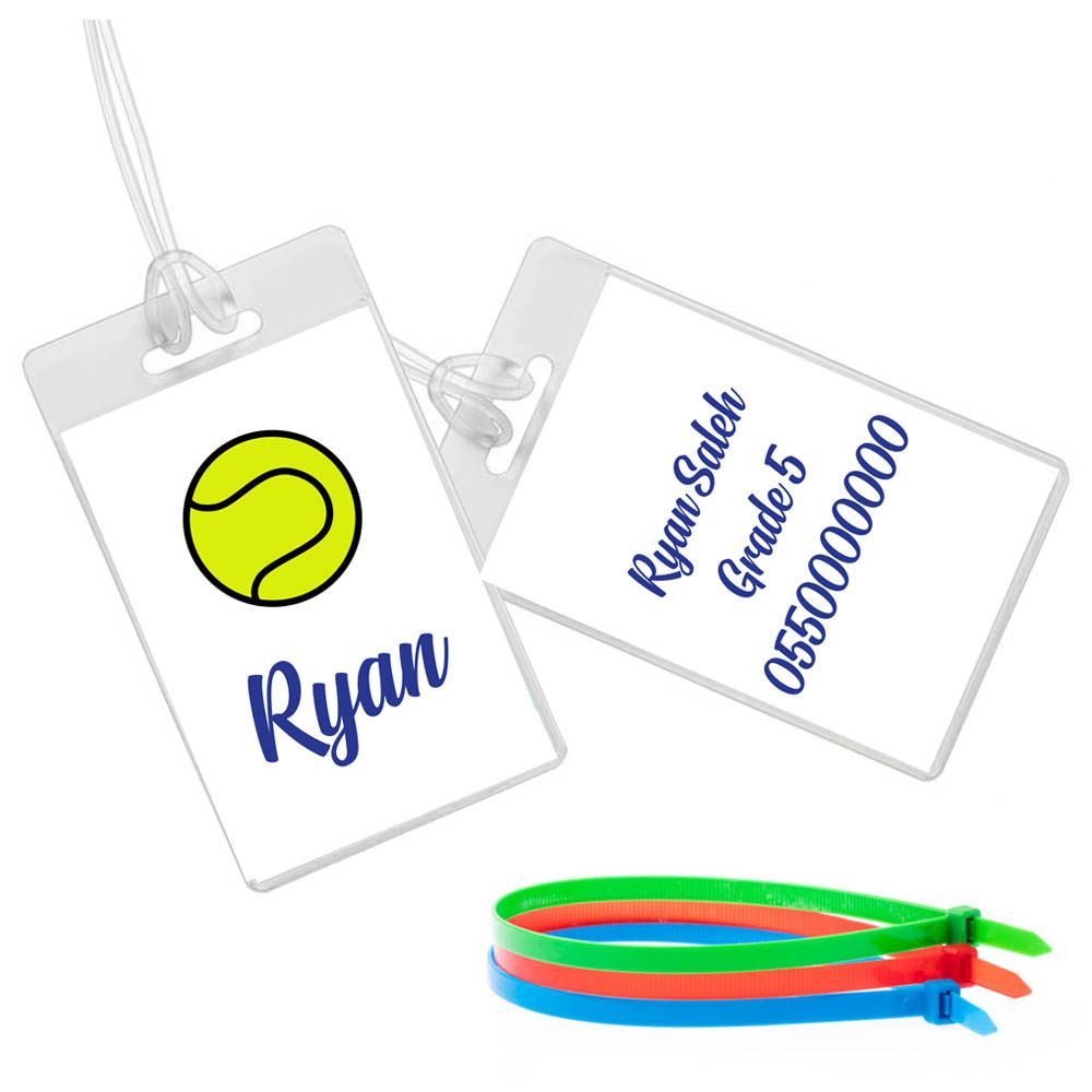 Twinkle Hands - Tennis Luggage Tag