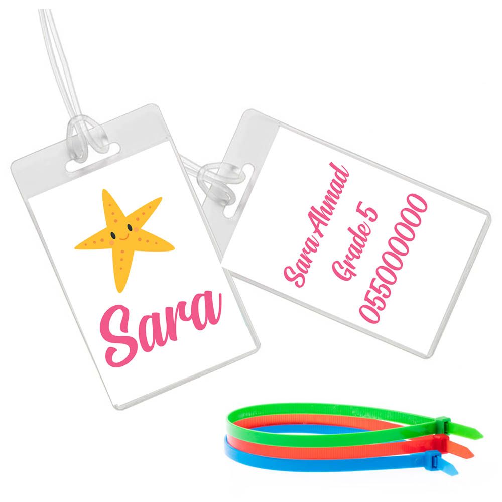 Twinkle Hands - Sea Star Luggage Tag