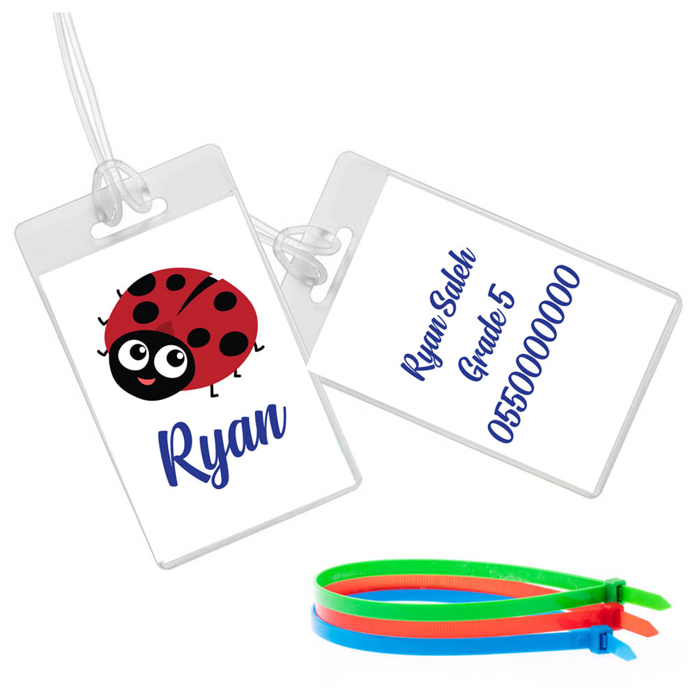 Ladybug luggage tag deals