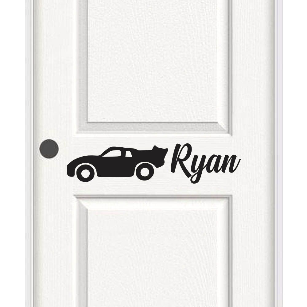 Racing Car - Personalized Wall Decal