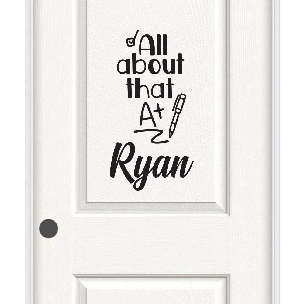 All About A+ - Personalized Wall Decal