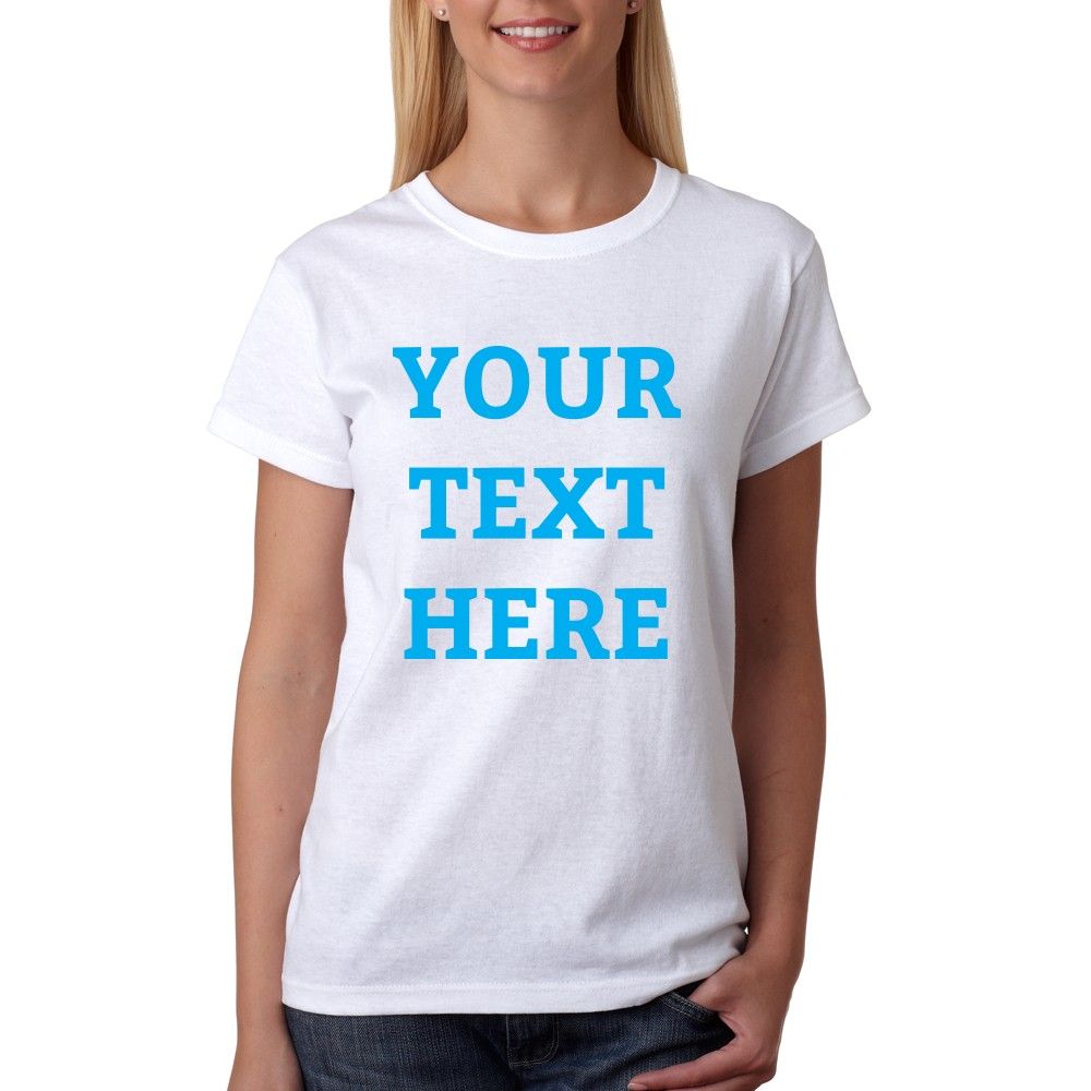 Twinkle Hands - Personalised Woman White T-Shirt - Blue