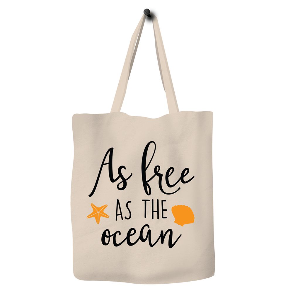 Save The Ocean - Eco Tote Bag - As Free As The Ocean