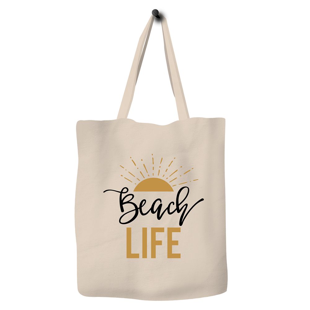 Save The Ocean - Eco Tote Bag - Beach Life - Brown