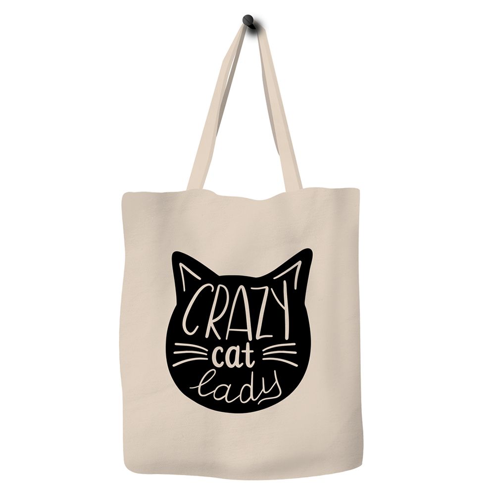 Save The Ocean - Eco Tote Bag - Crazy Cat Lady