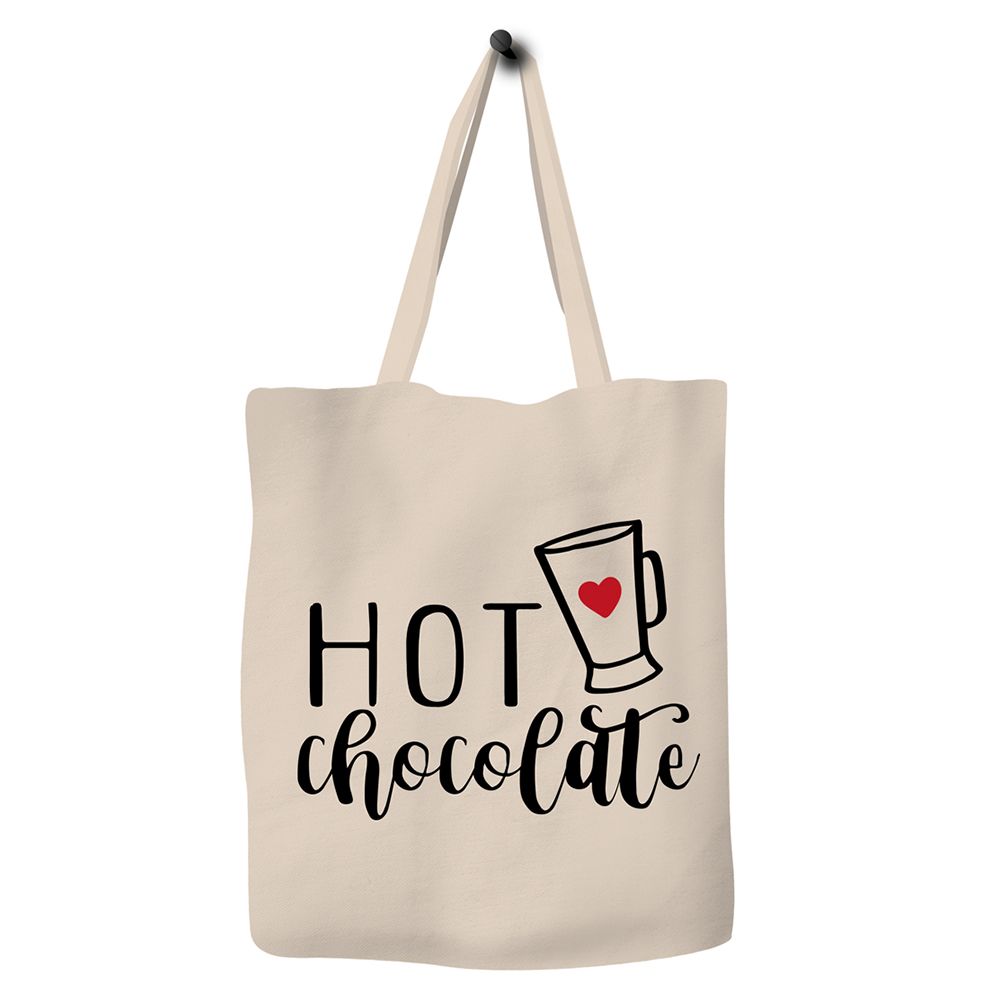 Save The Ocean - Eco Tote Bag - Hot Chocolate