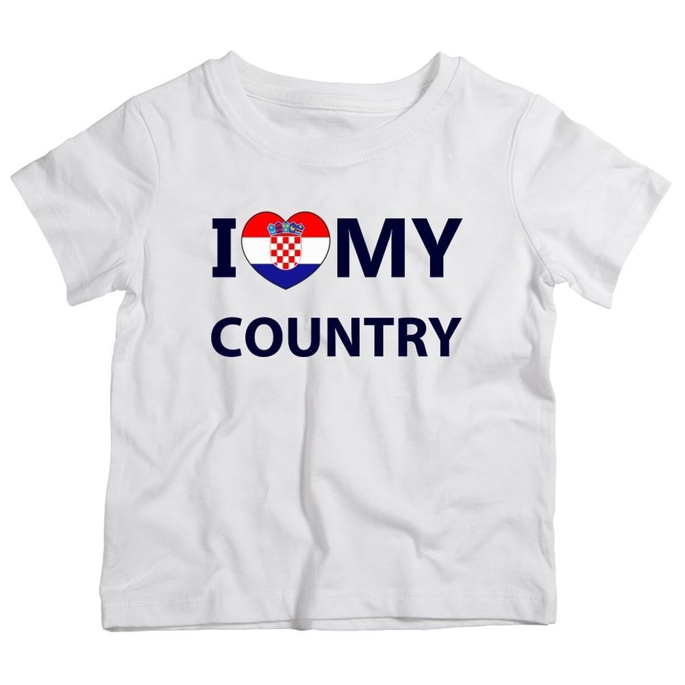 Twinkle Hands - I Love My Country Croatia T-Shirt