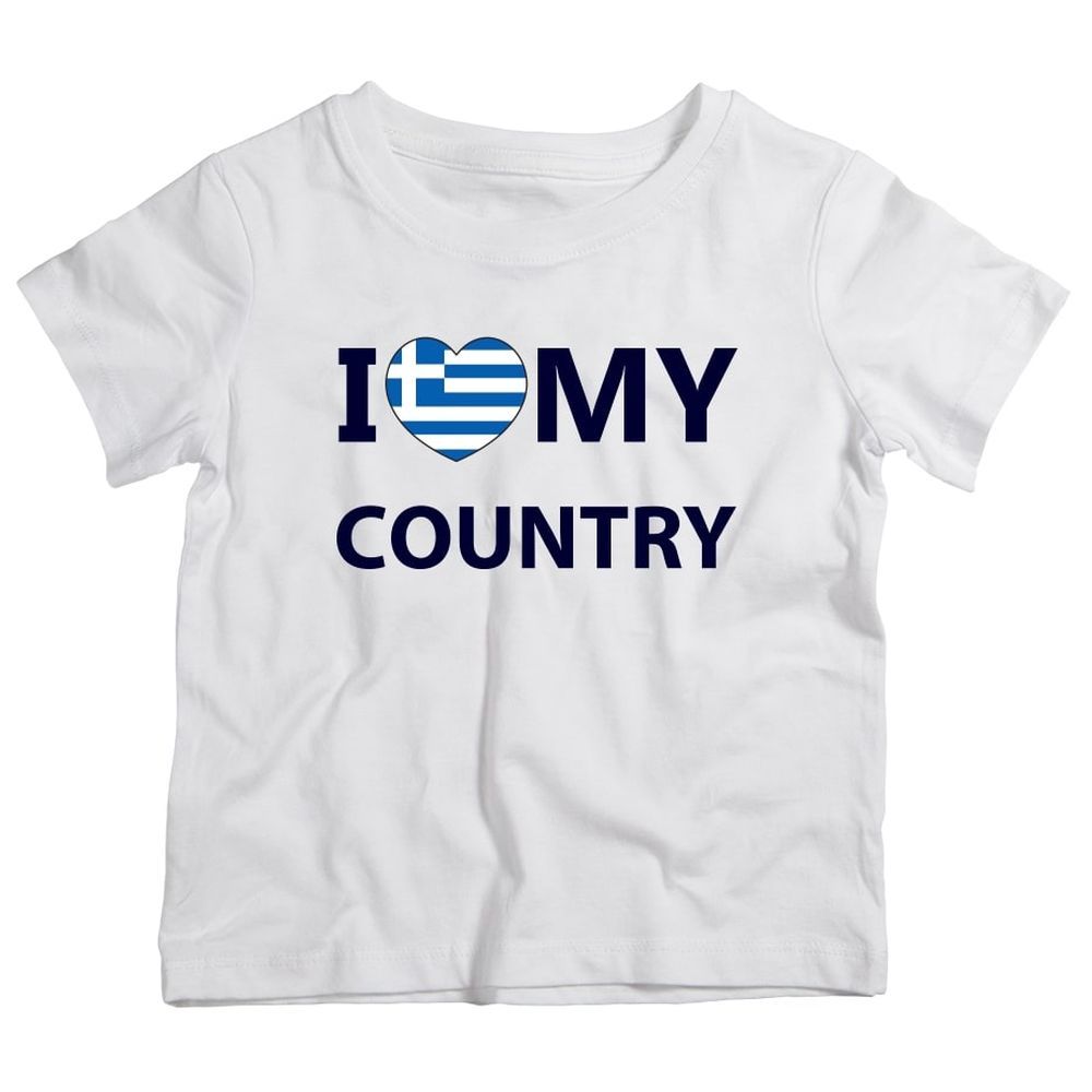 Twinkle Hands - I Love My Country Greece T-Shirt