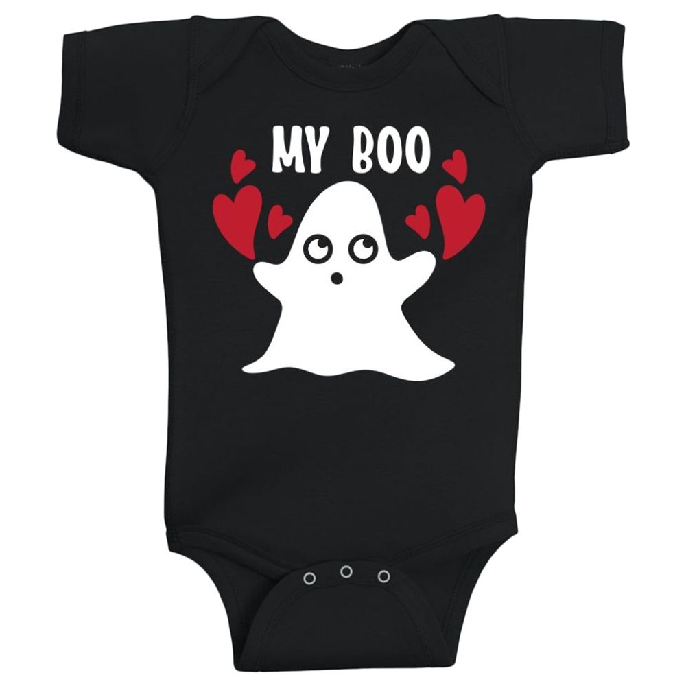 Twinkle Hands - My Boo Halloween Baby Onesie - Black