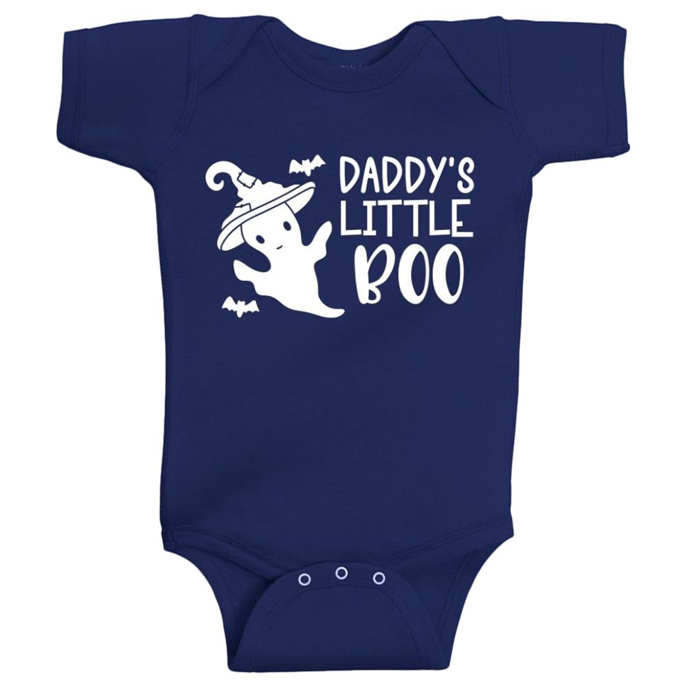 Twinkle Hands - Daddy Little Boo Baby Onesie - Navy