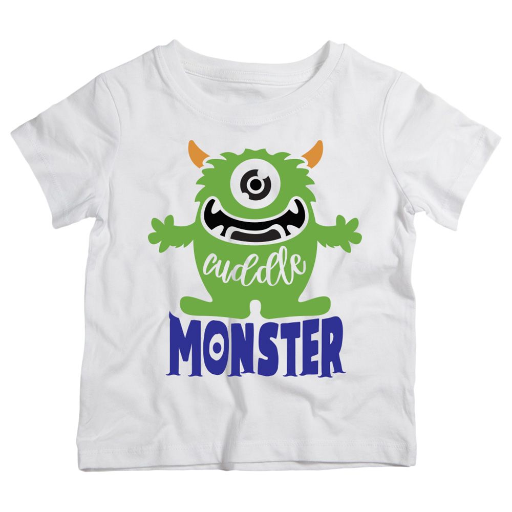 Twinkle Hands - Cuddle Monster T-Shirt - White