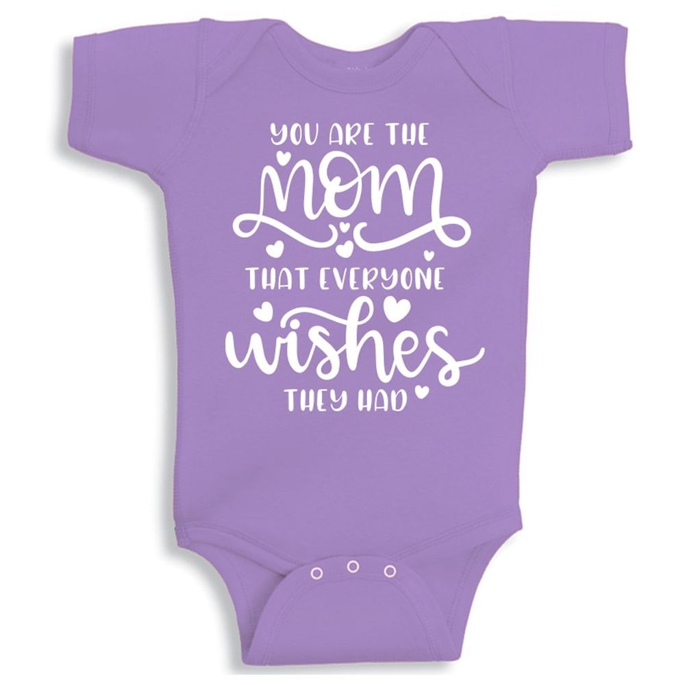 Twinkle Hands - You Are The Mom Onesie - Purple