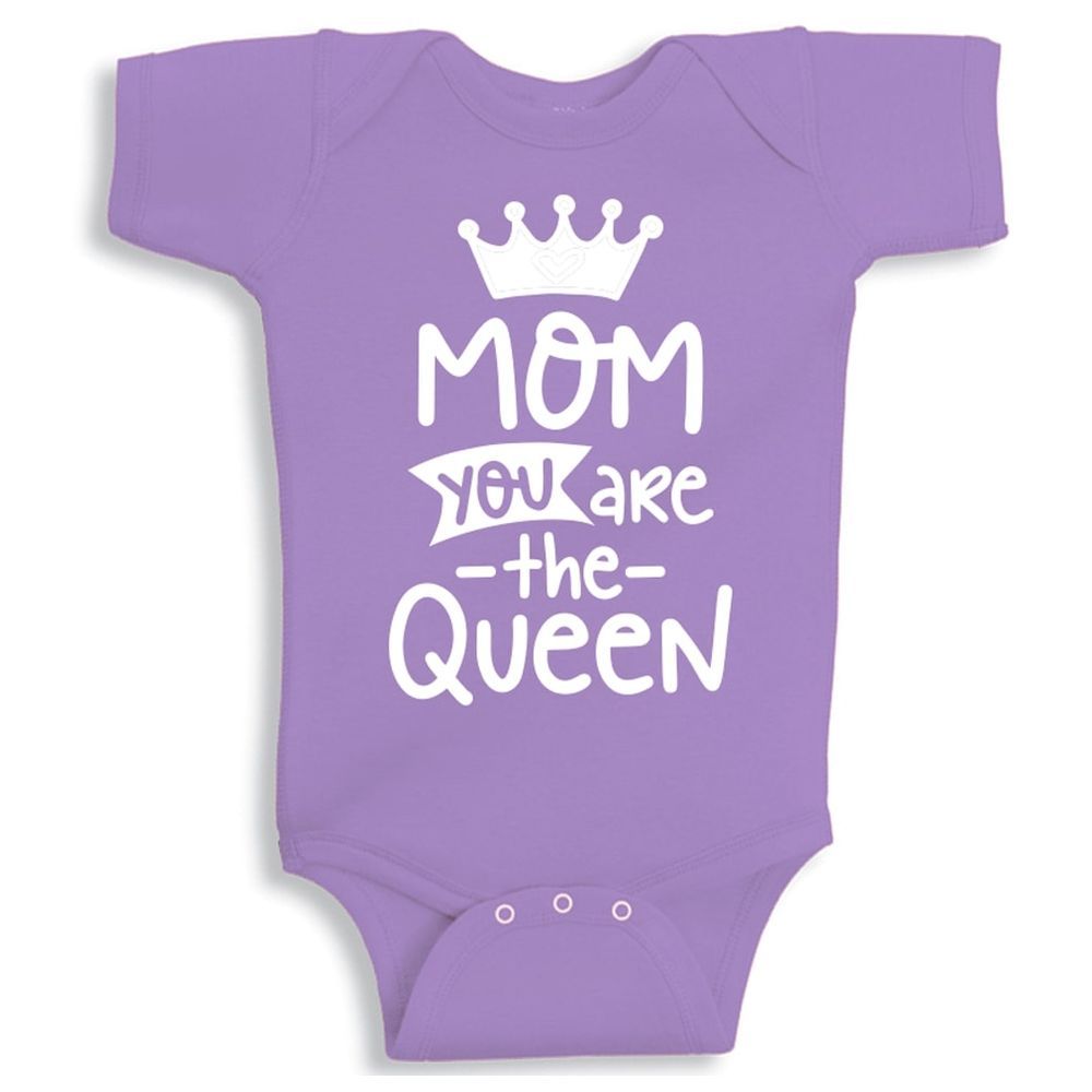 Twinkle Hands - Mom You Are The Queen Onesie - Purple