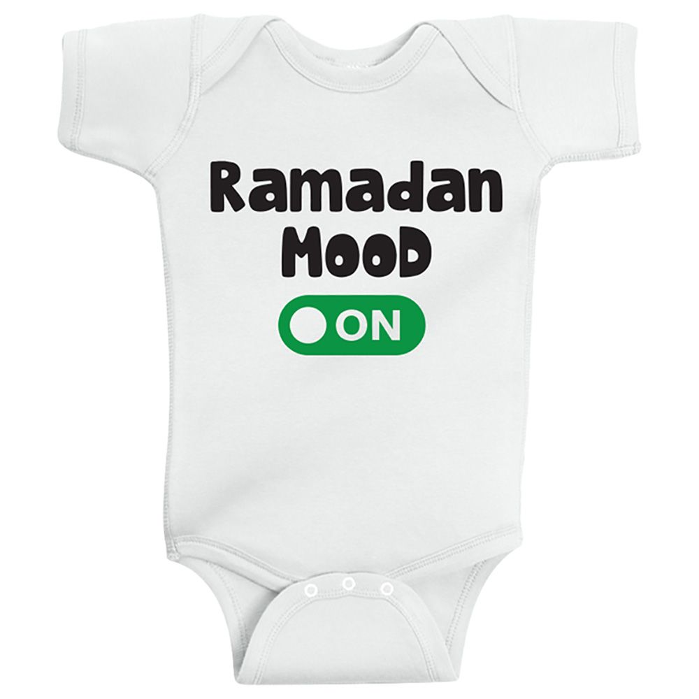 Twinkle Hands - Ramadan Mood On Baby Onesie - White