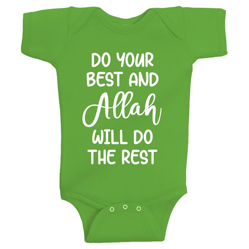 Twinkle Hands - Do Your Best Baby Onesie - Green