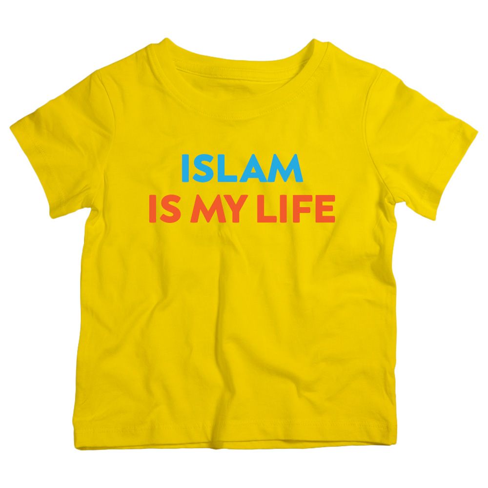 Twinkle Hands - Islam Is My Life T-Shirt - Yellow