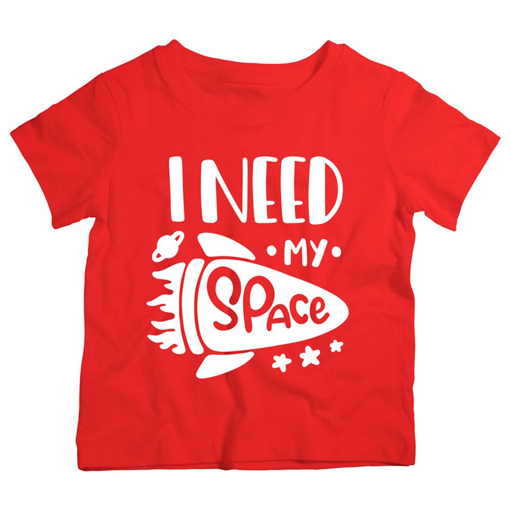 Twinkle Hands - I Need My Space Cotton T-Shirt - Red