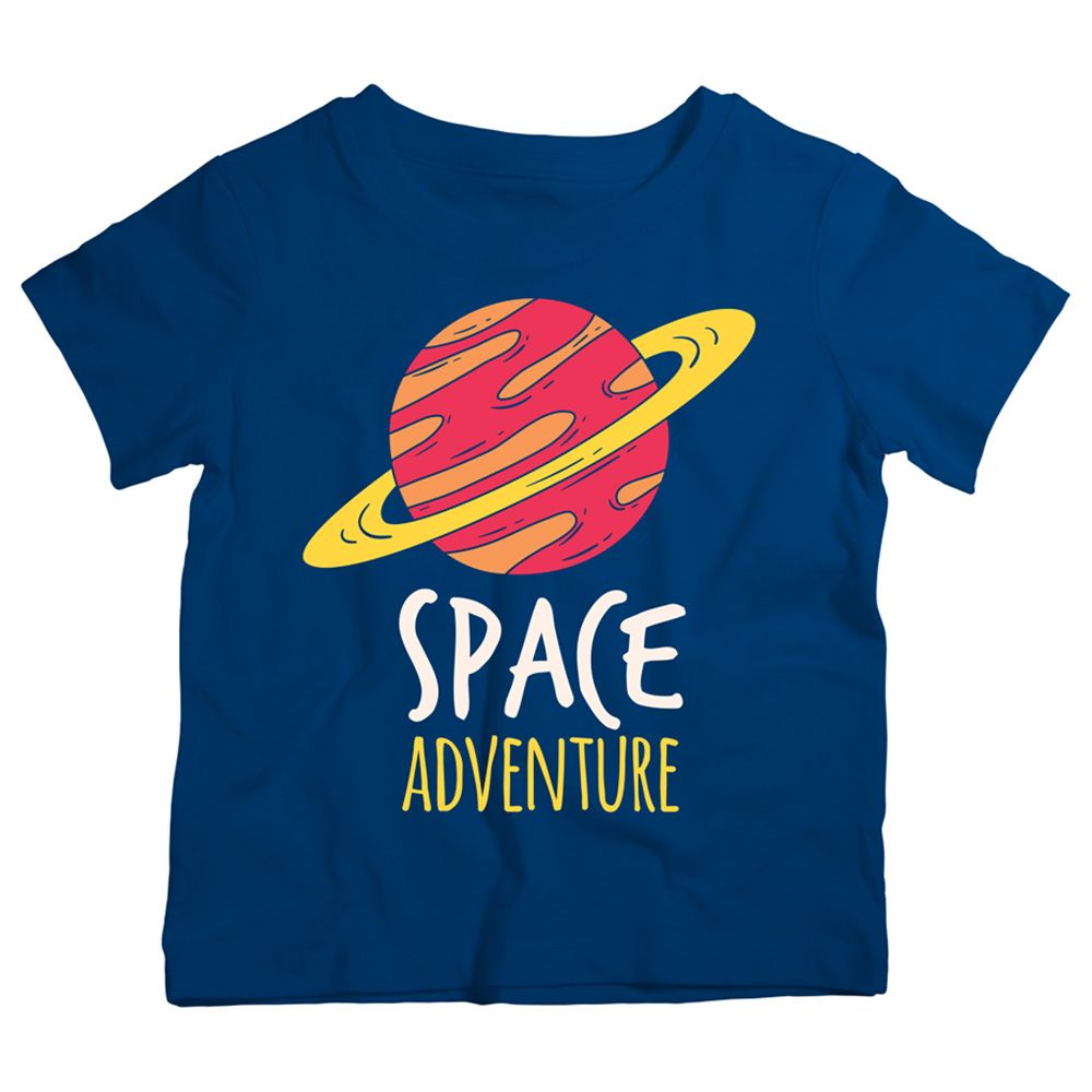 Twinkle Hands - Space Adventure Cotton T-Shirt - Blue