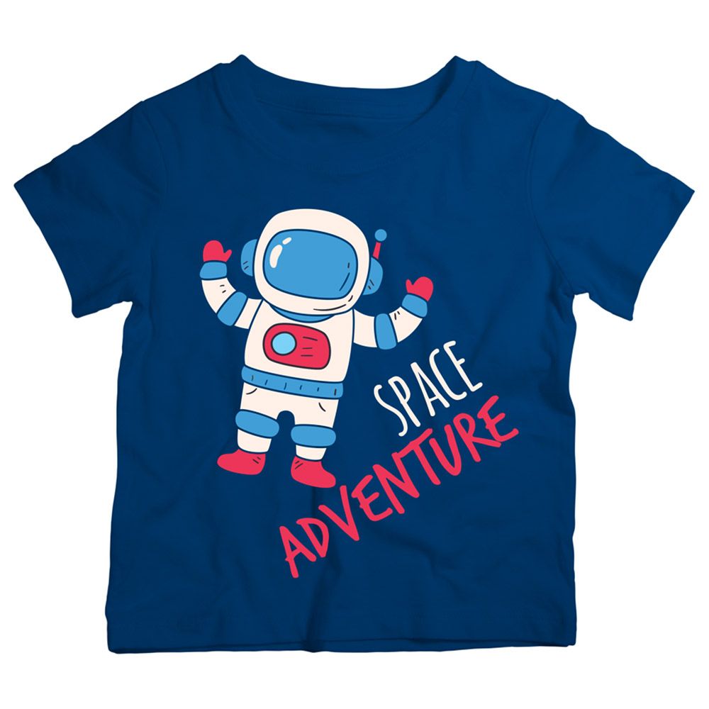 Twinkle Hands - Space Adventure Cotton T-Shirt - Blue