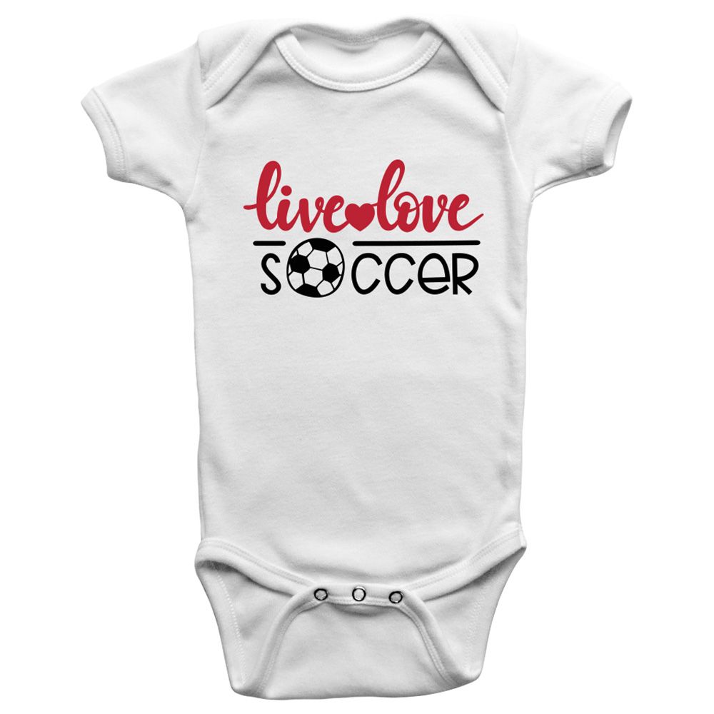 Limited Edition - Live Love Soccer Onesie Bodysuit