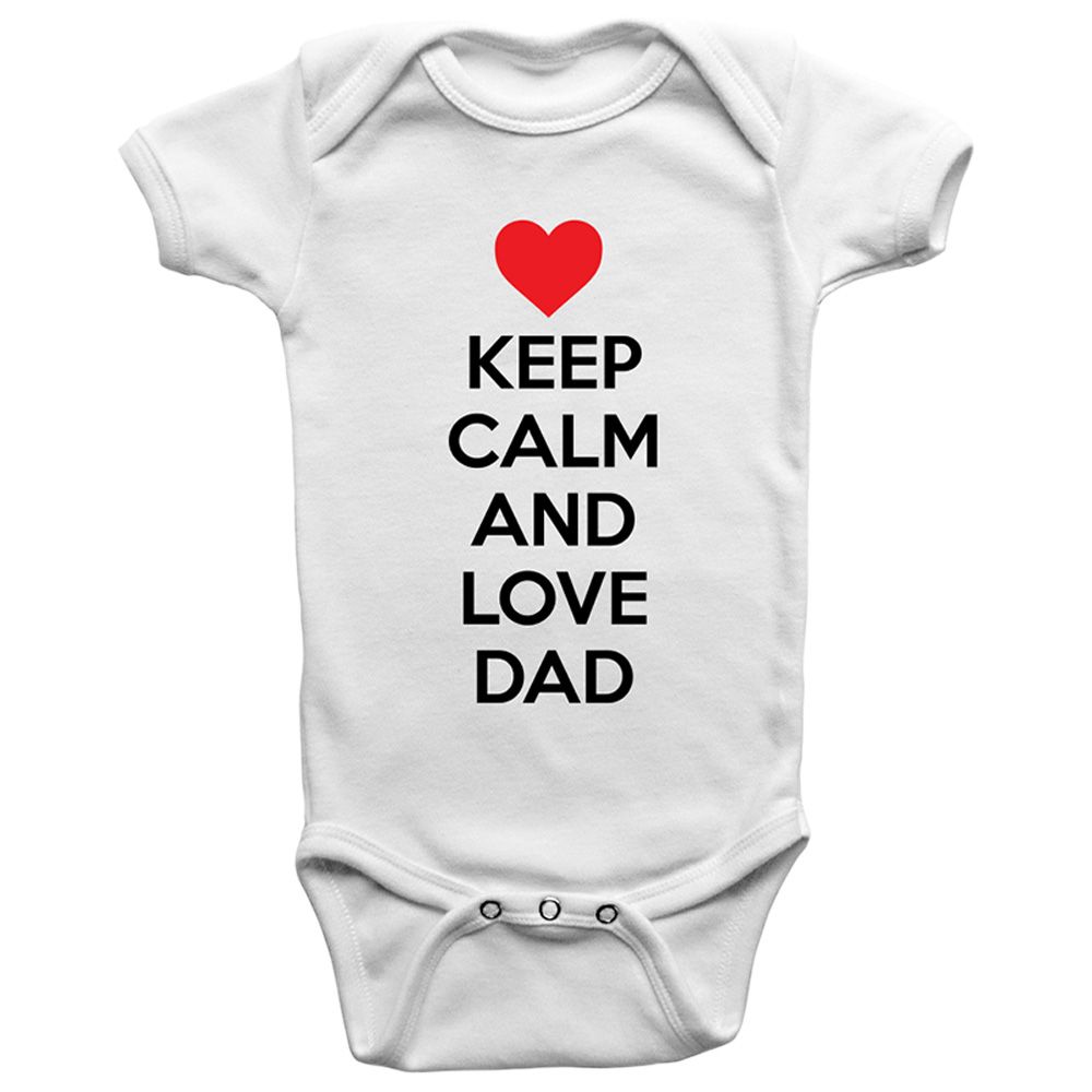 Limited Edition - Keep Calm And Love Dad Onesie Bodysuit