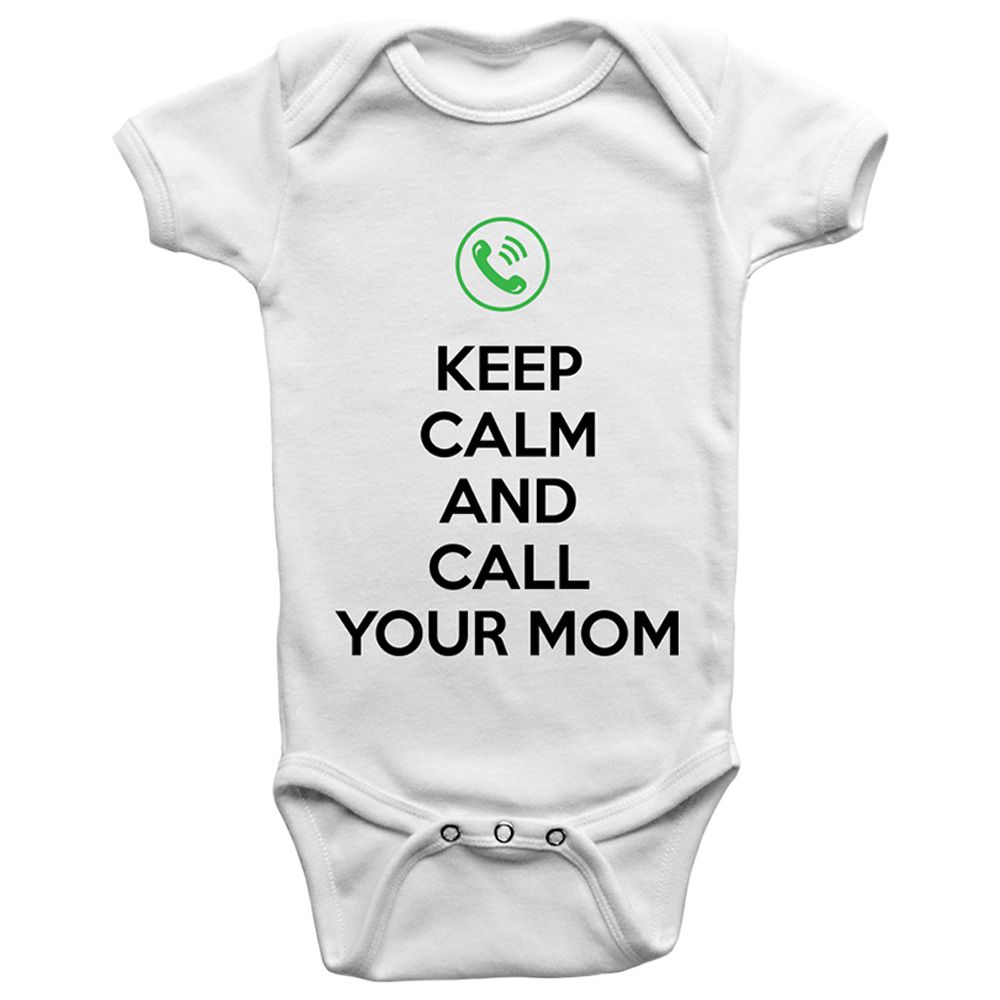 Limited Edition - Keep Calm And Call Your Mom Onesie