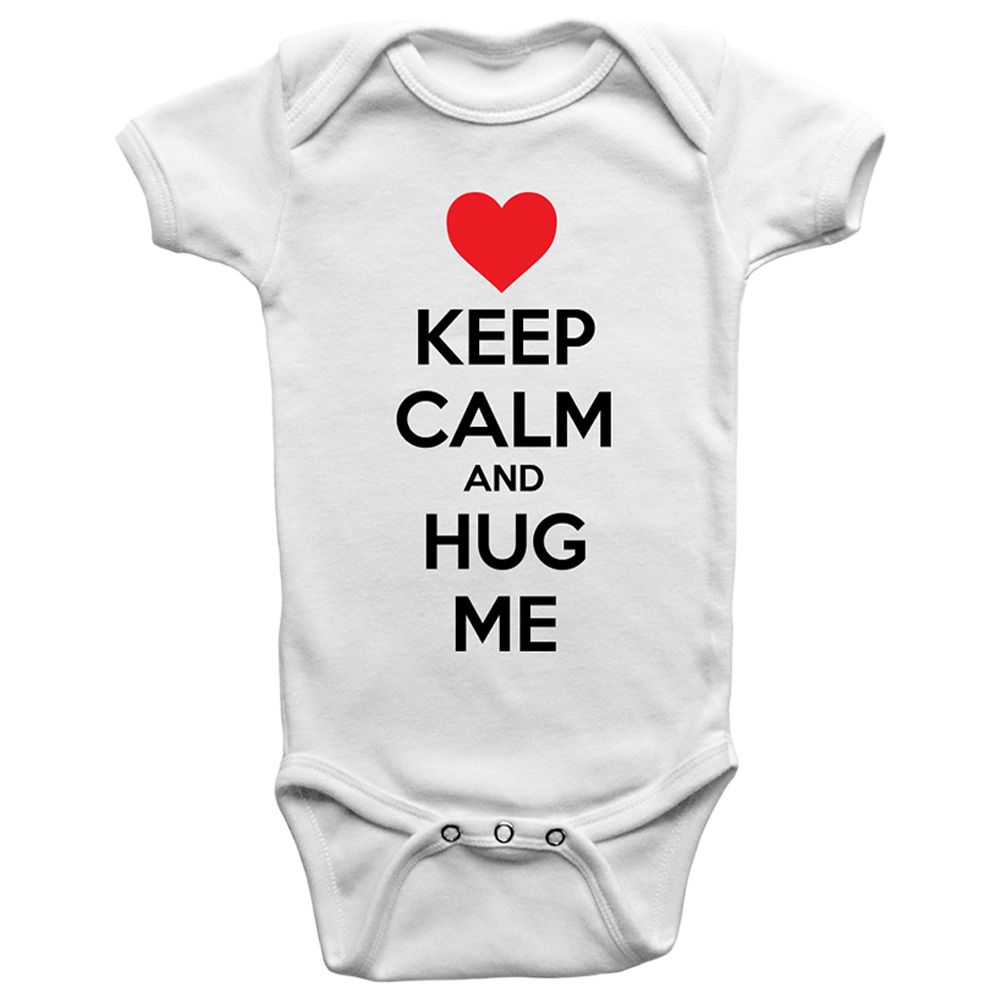 Limited Edition - Keep Calm And Hug Me Onesie Bodysuit