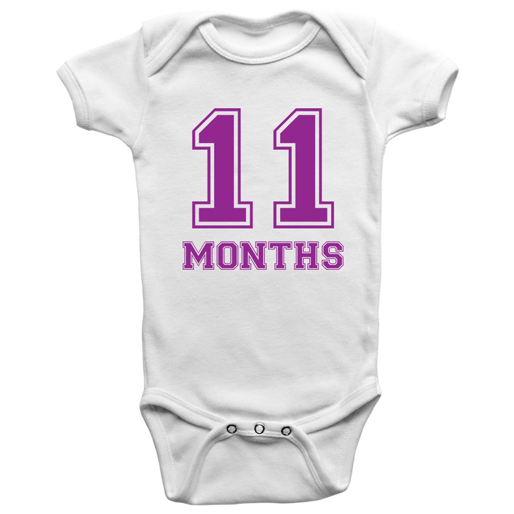 Limited Edition - Eleven Months Onesie Bodysuit - Violet