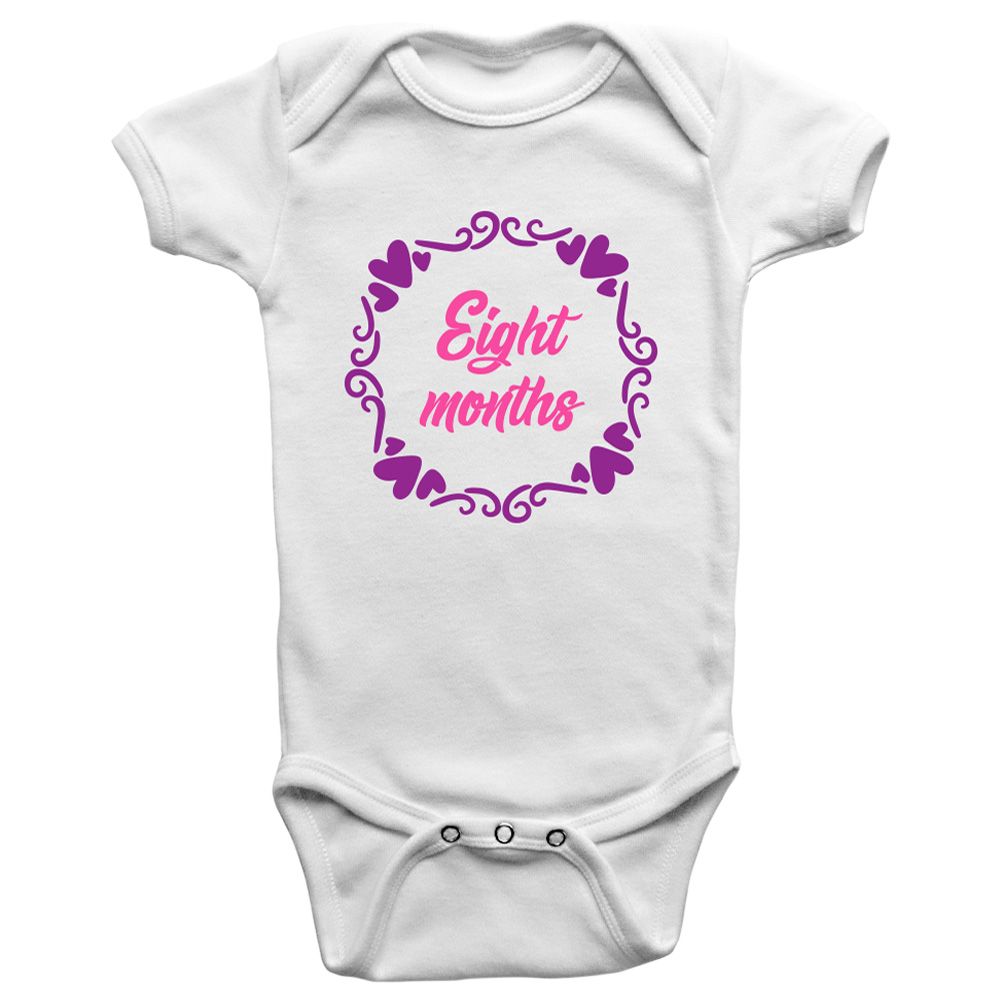 Limited Edition - Eight Months Onesie Bodysuit - Violet